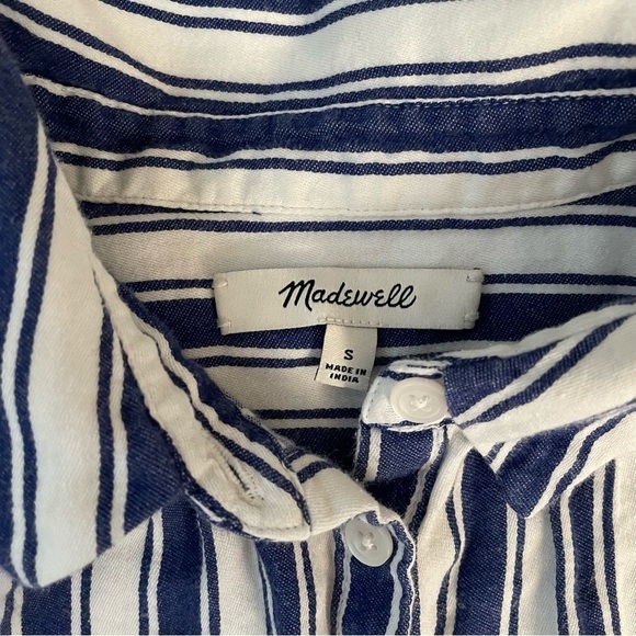 Madewell SMALL Central Shirt in Shea Stripe 100% cotton - Picture 3 of 7